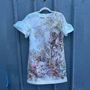 Red Valentino Forest Creatures Dress, size 42 (US 6)